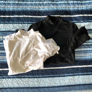 Champion mock turtleneck lined tops - set of 2
